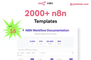 2000+ N8N Automation Templates ONLY $5